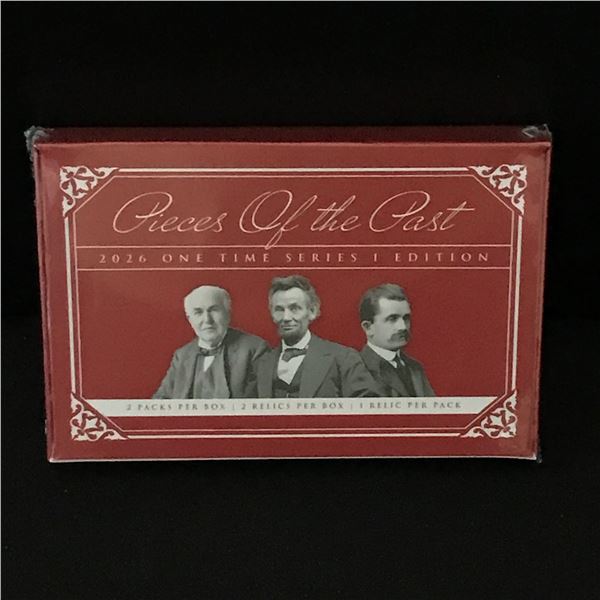 2026 PIECES OF THE PAST KEEPSAKE EDITION SEALED TRADING CARD BOX - CONTAINS A GUARANTEED RELIC CARD