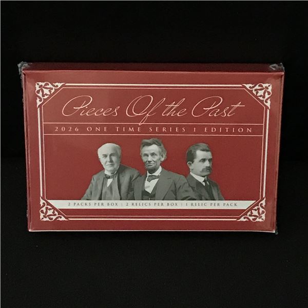 2026 PIECES OF THE PAST KEEPSAKE EDITION SEALED TRADING CARD BOX - CONTAINS A GUARANTEED RELIC CARD