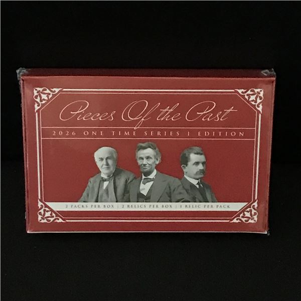 2026 PIECES OF THE PAST KEEPSAKE EDITION SEALED TRADING CARD BOX - CONTAINS A GUARANTEED RELIC CARD