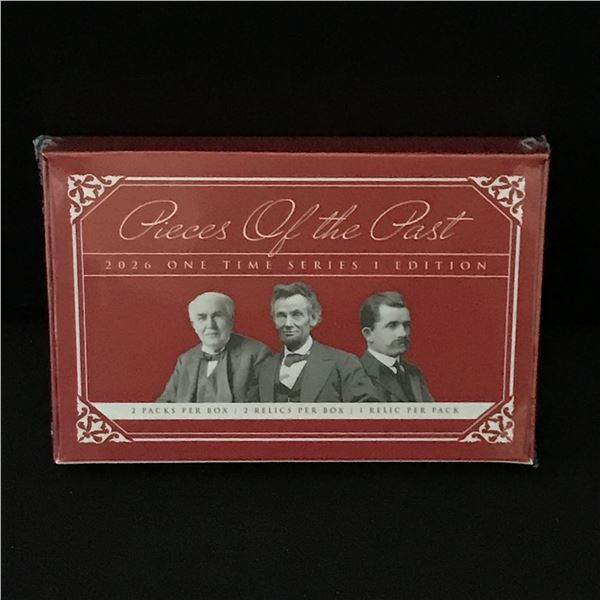 2026 PIECES OF THE PAST KEEPSAKE EDITION SEALED TRADING CARD BOX - CONTAINS A GUARANTEED RELIC CARD