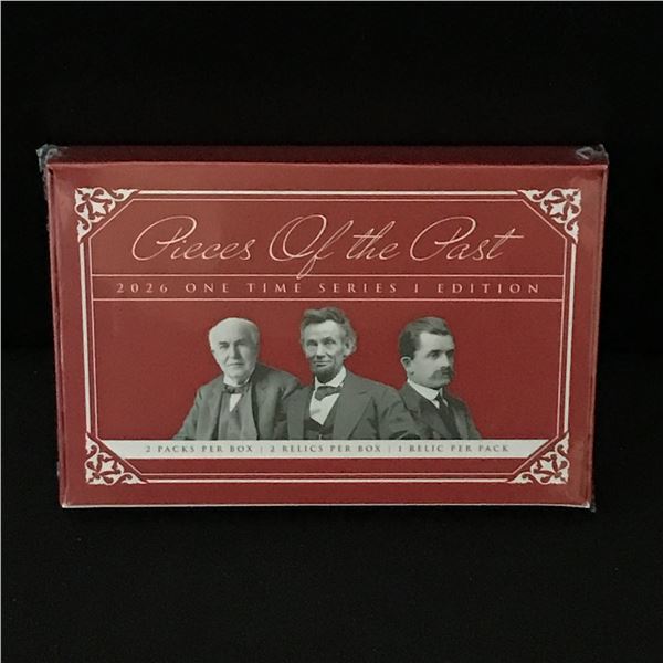 2026 PIECES OF THE PAST KEEPSAKE EDITION SEALED TRADING CARD BOX - CONTAINS A GUARANTEED RELIC CARD