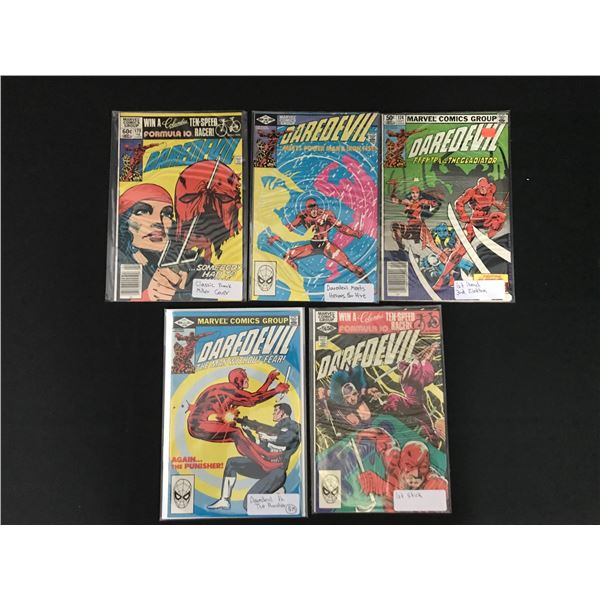LOT OF 5 DAREDEVIL COMICS - MARVEL COMICS