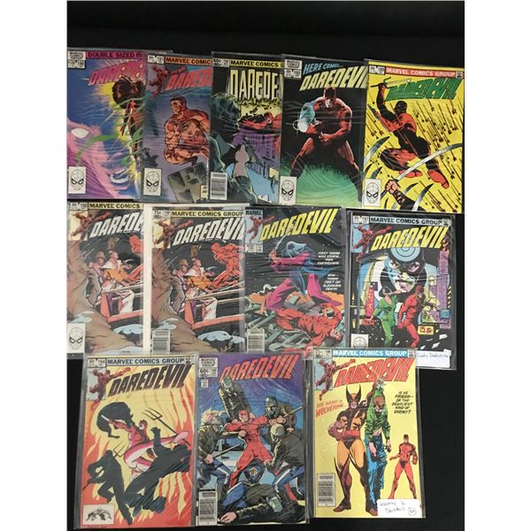 LOT OF 13 DAREDEVIL COMICS - MARVEL COMICS
