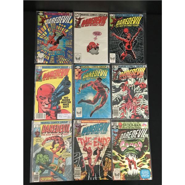LOT OF 9 DAREDEVIL COMICS - MARVEL COMICS
