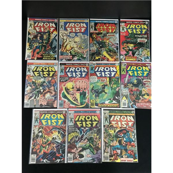 LOT OF 11 IRON FIST COMICS - MARVEL COMICS