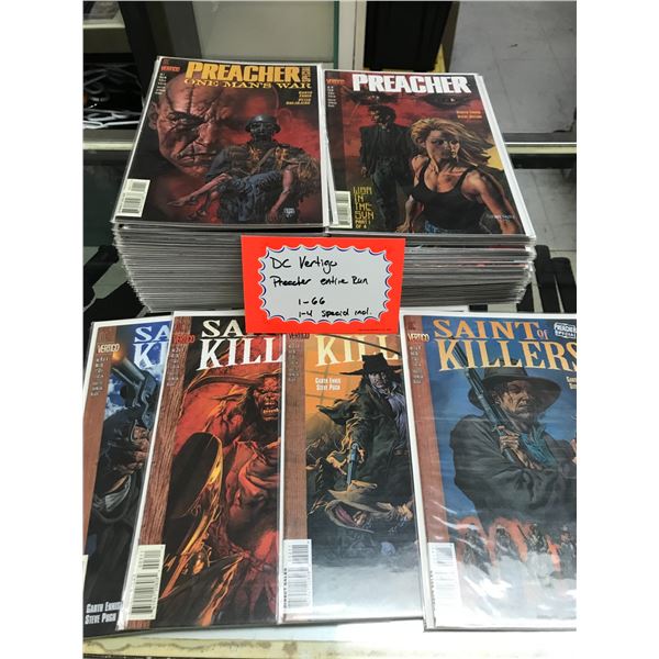 PREACHER #1 - #66 INCLUDING 4 SPECIALS - DC / VERTIGO COMICS