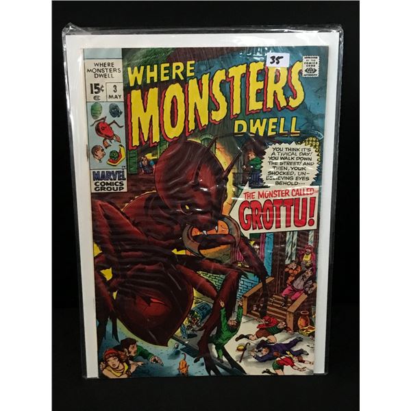 WHERE MONSTERS DWELL #3 - MARVEL COMICS
