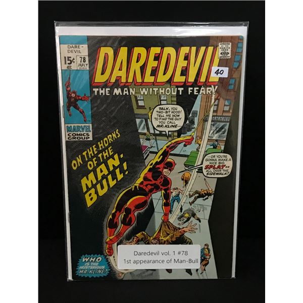 DAREDEVIL #78 1ST APP MAN-BULL - MARVEL COMICS