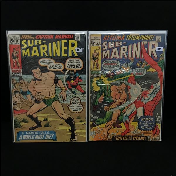 LOT OF 2 SUB-MARINER COMICS #30 - #31 - MARVEL COMICS