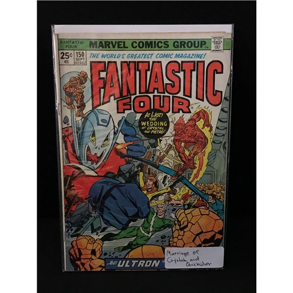 FANTASTIC FOUR #150 MARRIAGE OF QUICKSILVER &  CRYSTAL - MARVEL COMICS
