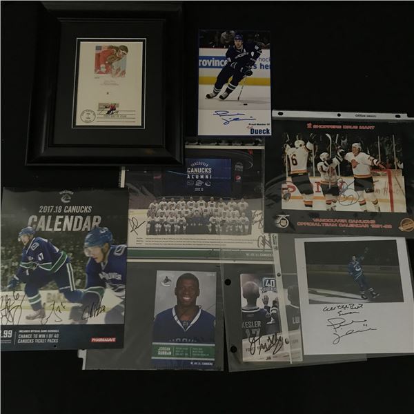 LOT OF SIGNED HOCKEY MEMORABILIA