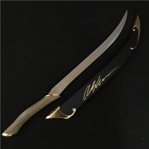 ORLANDO BLOOM SIGNED SWORD SHEATH - WWOC COA