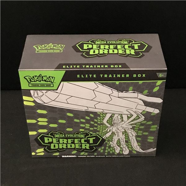POKEMON TCG MEGA EVOLUTION PERFECT ORDER SEALED ETB TRADING CARD BOX