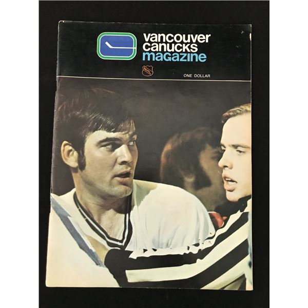 VANCOUVER CANUCKS MAGAZINE WITH MULTIPLE AUTOGRAPHS ON NEW YORK RANGERS PAGE
