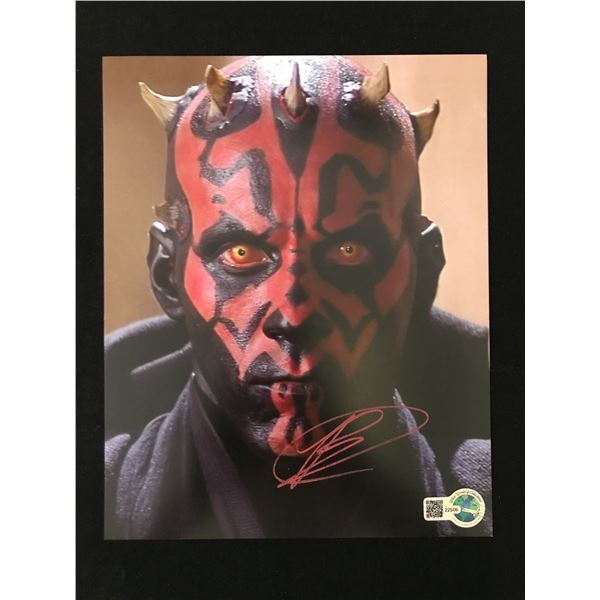 RAY PARK SIGNED DARTH MAUL STAR WARS 8X10 - WWOC COA
