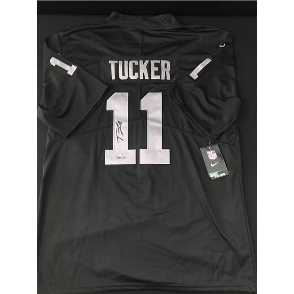 TRE TUCKER SIGNED LAS VEGAS RAIDERS CUSTOM JERSEY - ACE COA
