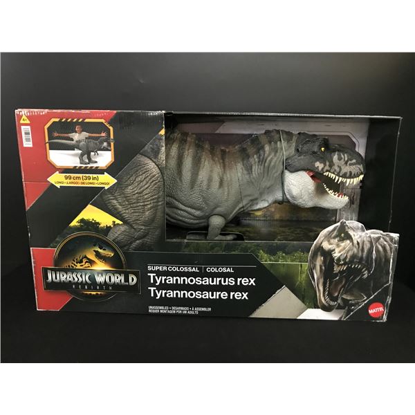 JURASSIC WORLD TYRANNOSAURUS REX SUPER COLOSAL FIGURE IN ORIGINAL PACKAGING