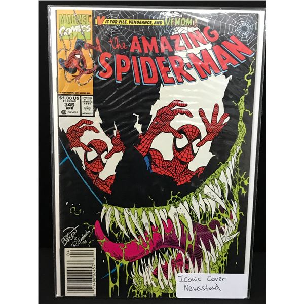 THE AMAZING SPIDERMAN #346 NEWSSTAND EDITION - MARVEL COMICS