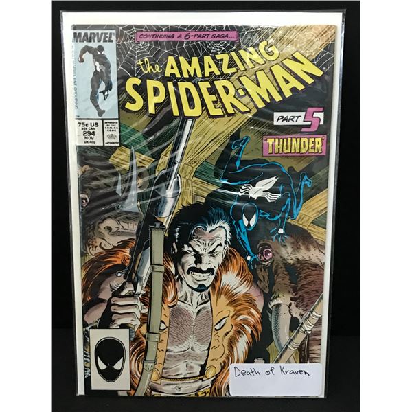 THE AMAZING SPIDERMAN #294 DEATH OF KRAVEN - MARVEL COMICS