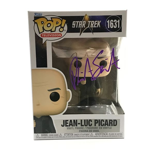 PATRICK STEWART SIGNED JEAN-LUC PICARD STAR TREK FUNKO POP - HOLLYWOOD COA