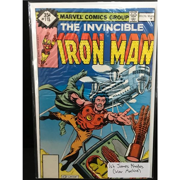 THE INVINCIBLE IRON MAN #118 1ST APP JAMES RHODES - MARVEL COMICS