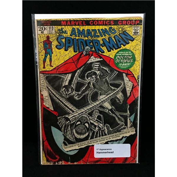 THE AMAZING SPIDERMAN #113 1ST APP HAMMERHEAD - MARVEL COMICS