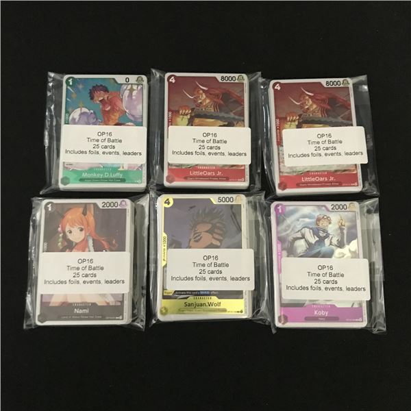 LOT OF 150 ONE PIECE TCG OP16 TRADING CARDS