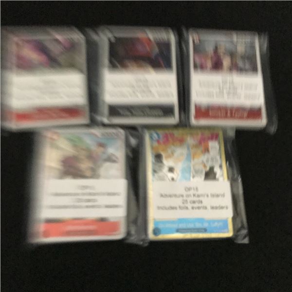 LOT OF 125 ONE PIECE TCG TRADING CARDS