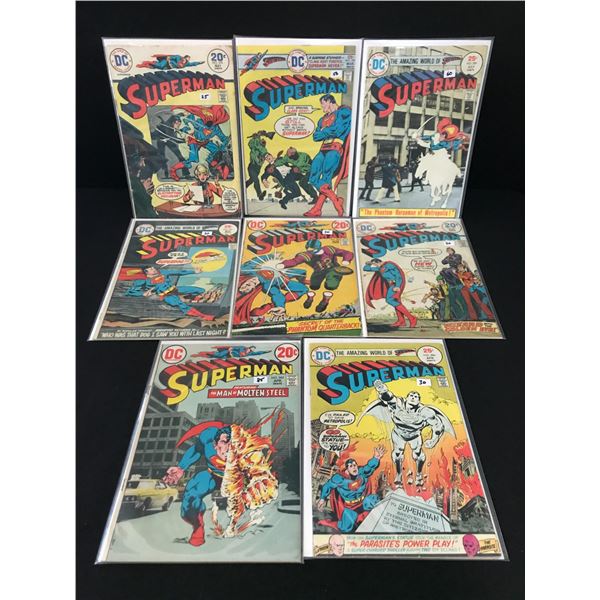 LOT OF 8 SUPERMAN COMICS - DC COMICS