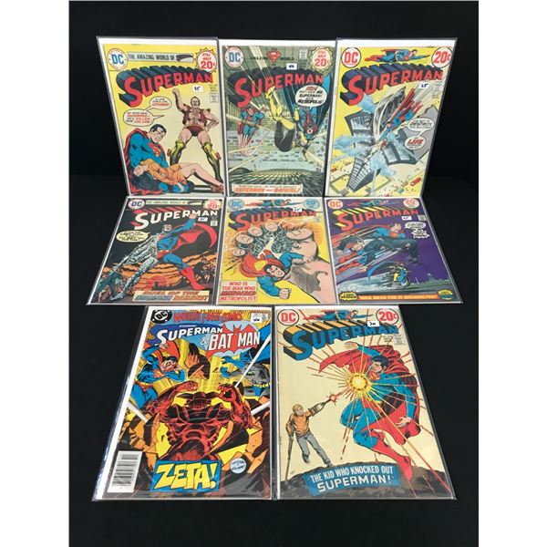 LOT OF 8 SUPERMAN COMICS - DC COMICS