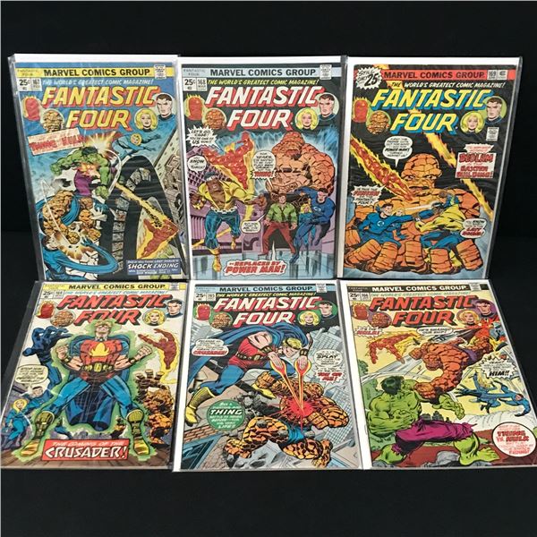 LOT OF 6 FANTASTIC FOUR COMICS #164 - #169 - MARVEL COMICS