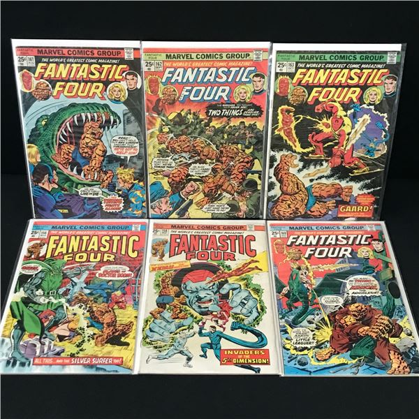LOT OF 6 FANTASTIC FOUR COMICS - MARVEL COMICS