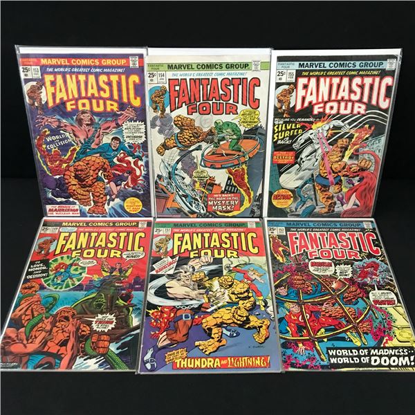 LOT OF 6 FANTASTIC FOUR COMICS - MARVEL COMICS