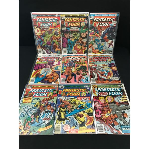LOT OF 9 FANTASTIC FOUR COMICS #170 - #178 - MARVEL COMICS