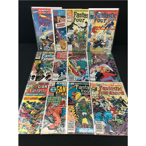 LOT OF 12 FANTASTIC FOUR COMICS - MARVEL COMICS