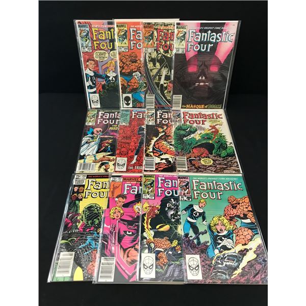 LOT OF 12 FANTASTIC FOUR COMICS - MARVEL COMICS