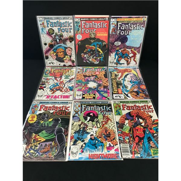 LOT OF 9 FANTASTIC FOUR COMICS #247 - #255 - MARVEL COMICS