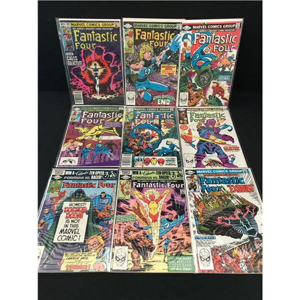 LOT OF 9 FANTASTIC FOUR COMICS - MARVEL COMICS