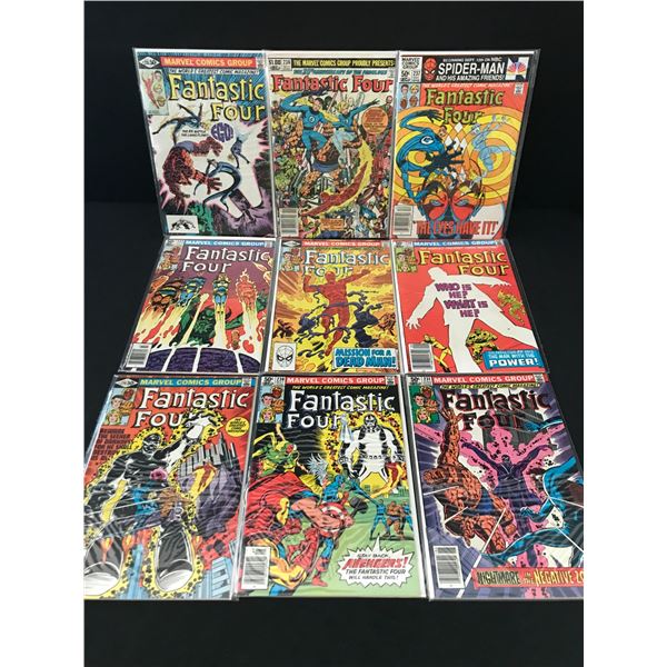 LOT OF 9 FANTASTIC FOUR COMICS - MARVEL COMICS