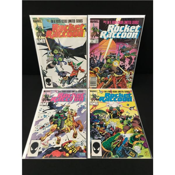 LOT OF 4 ROCKET RACOON COMICS #1 - #4 IN A 4 PART MINI SERIES - MARVEL COMICS