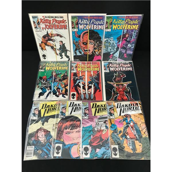 LOT OF 10 MARVEL COMICS - KITTY PRYDE & WOLVERINE AND DAKOTA NORTH INVESTIGATIONS