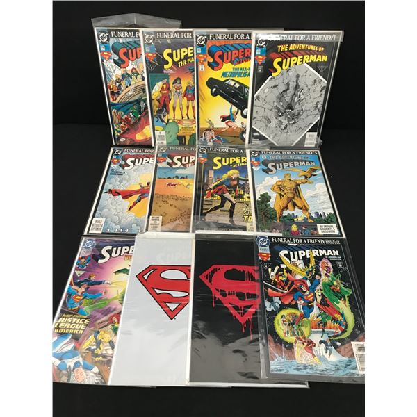 LOT OF 12 SUPERMAN COMICS - DC COMICS