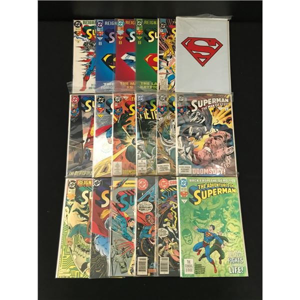 LOT OF 18 SUPERMAN COMICS - DC COMICS