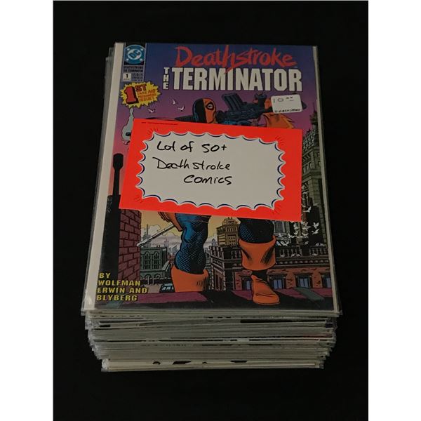 LOT OF 50+ DEATHSTROKE COMICS - DC COMICS