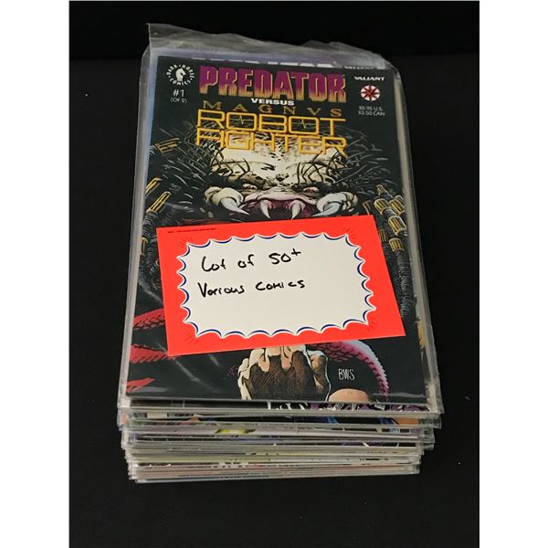LOT OF 50+ VARIOUS COMICS