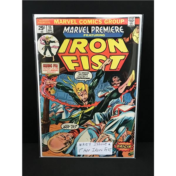 MARVEL PREMIERE FEATURING THE IRON FIST #15 1ST APP IRON FIST - MARVEL COMICS