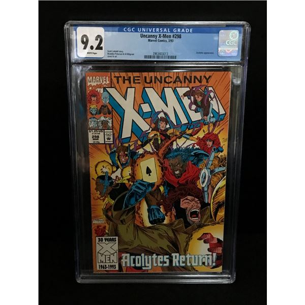 UNCANNY X-MEN #298 BY MARVEL COMICS - CGC GRADE 9.2