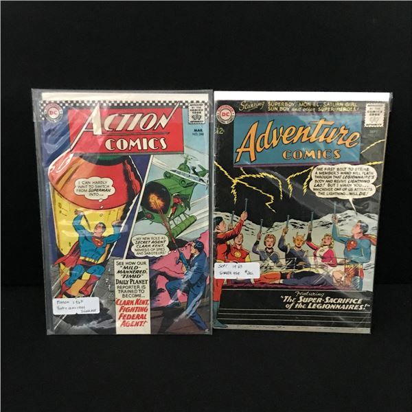 LOT MOF 2 COMICS FEATURING SUPERMAN (1960'S) - DC COMICS