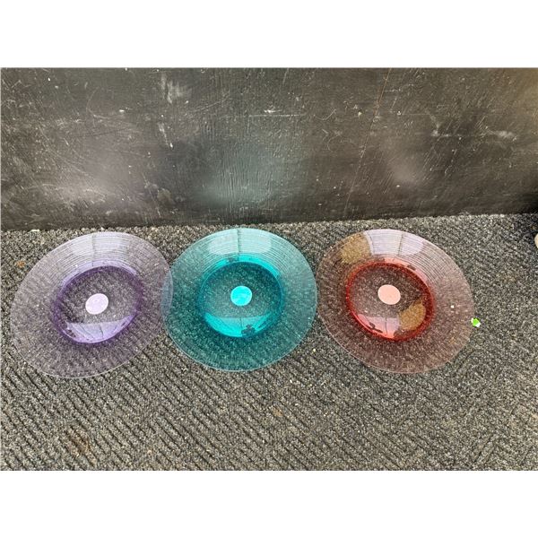 3 My Patio Coloured Plastic Bowls