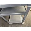 Image 5 : 3-Tier Metal Utility Cart on Casters